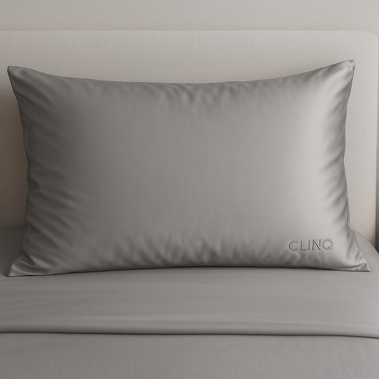 CLINQ – SILK Pillow (100% Mulberry Silk) - Grey
