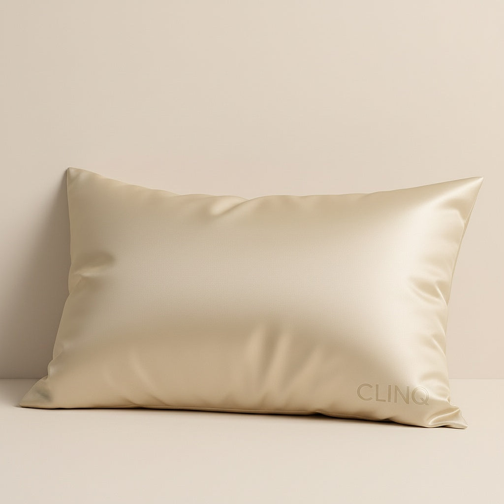 CLINQ – SILK Pillow (100% Mulberry Silk) - Cream